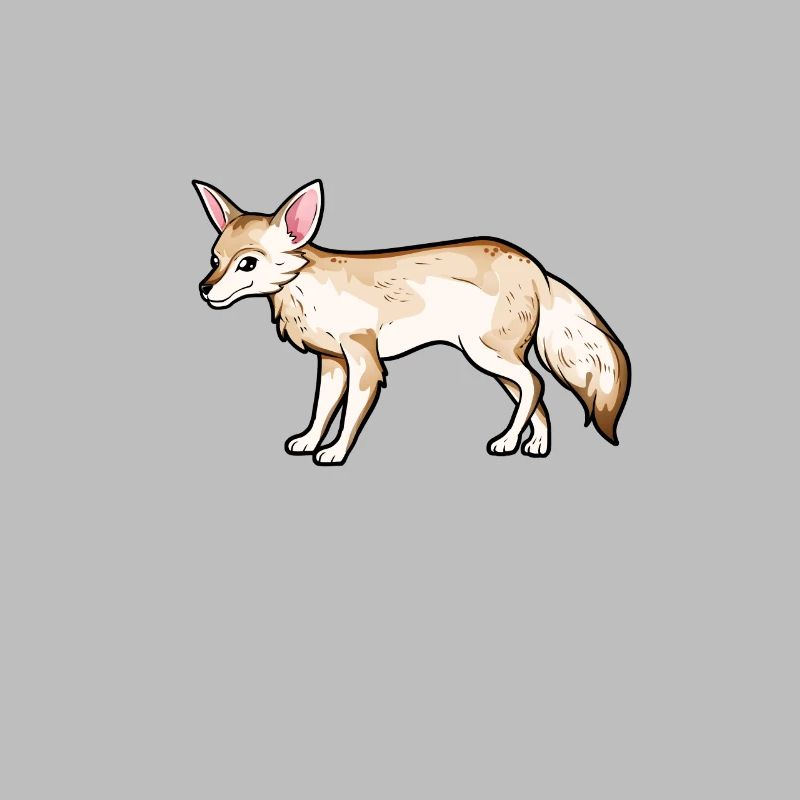 Zeichnung eines Blassfuchs