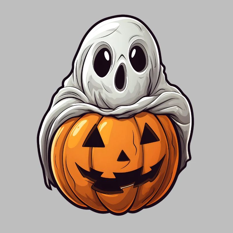 Ghost Pumpkin Halloween Comic