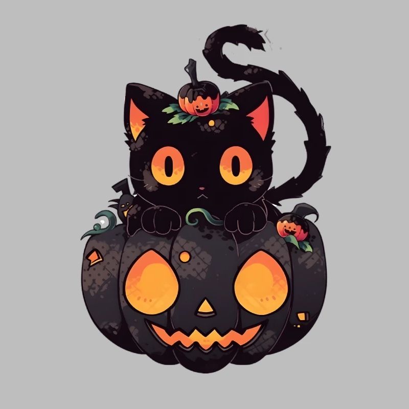 Cat Anime Halloween