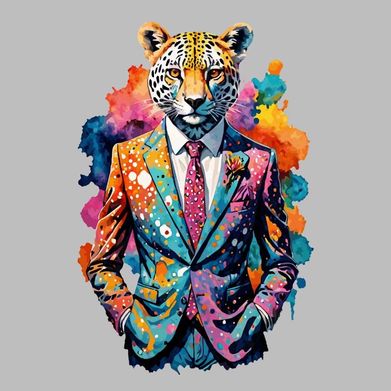 Cheetah in a suit