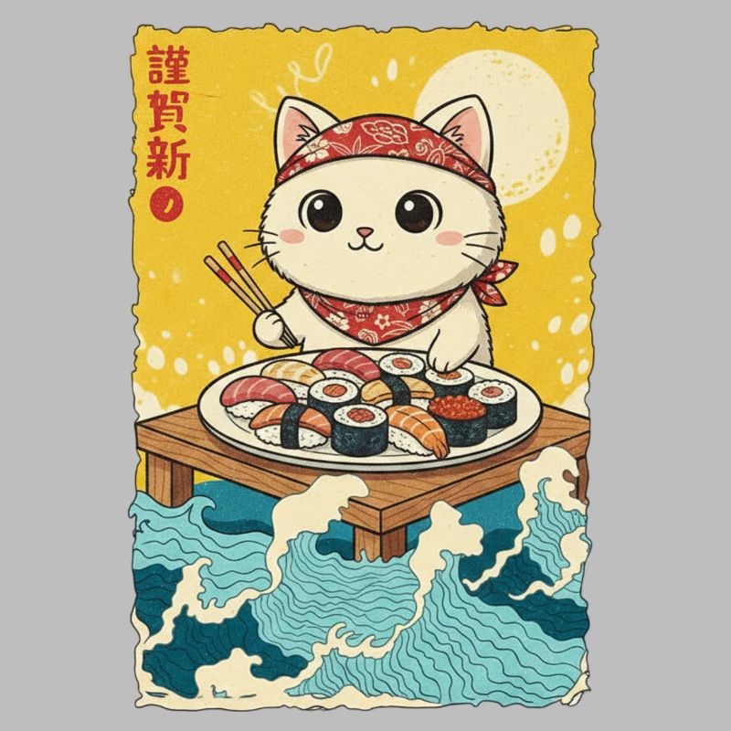 Kawaii Katze Sushi
