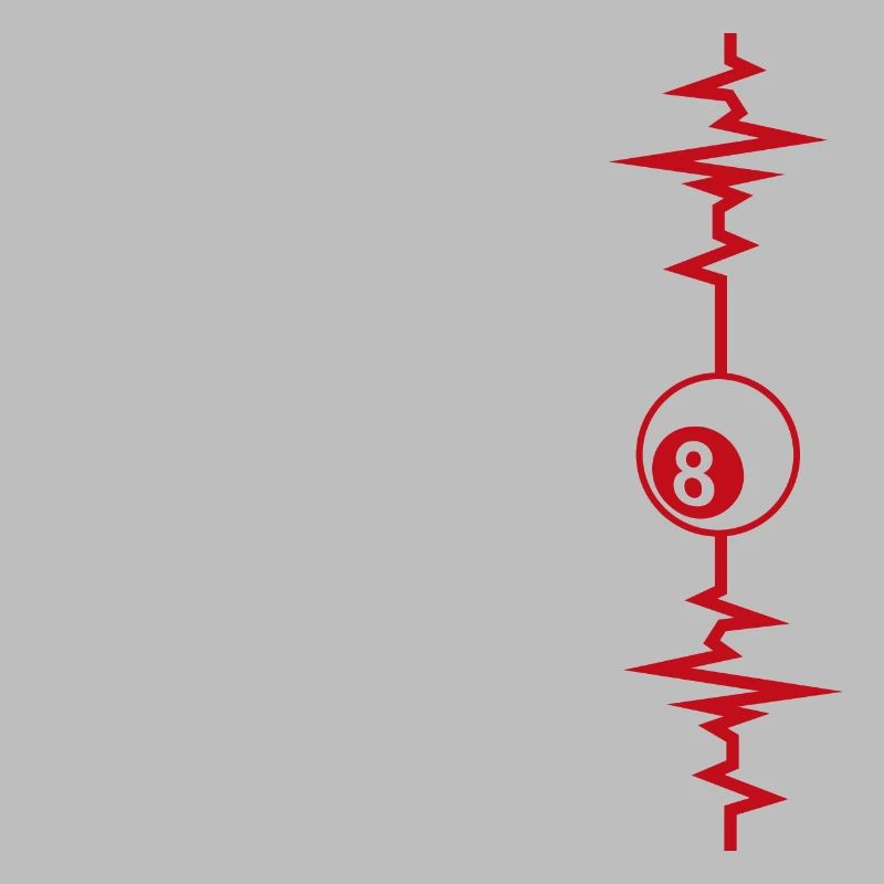 Billard Herzschlag Billard Geschenkidee