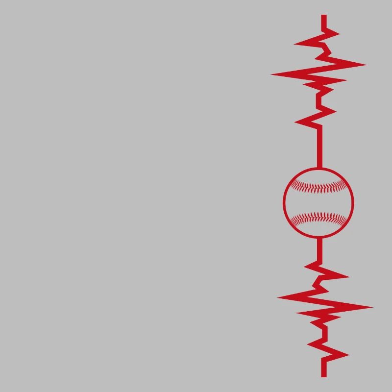 Baseball Herzschlag Baseball Geschenkidee