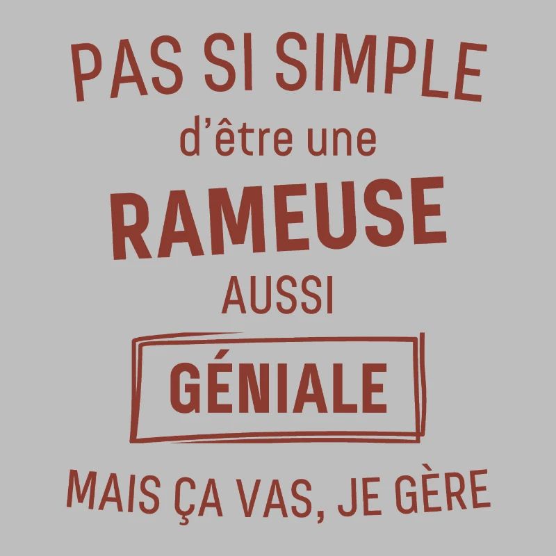 Rameuse GÉNIALE rouge brunâtre foncé