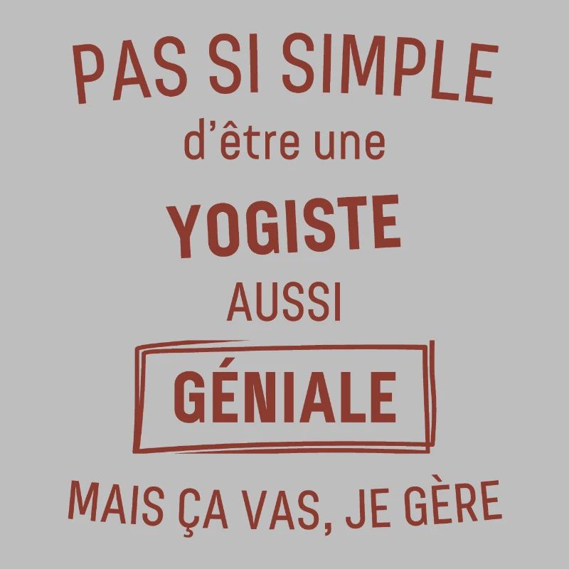 Yogiste Géniale rouge brunâtre foncé