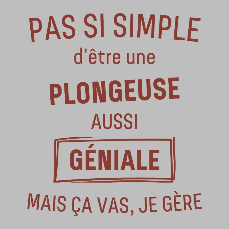 Plongeuse GÉNIALE rouge brunâtre foncé