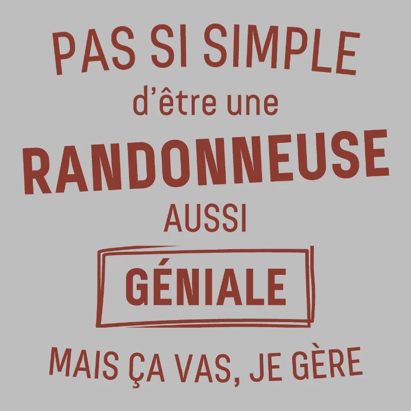 Randonneuse GÉNIALE rouge brunâtre foncé