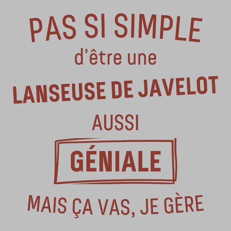 Lanceuse de Javelot GÉNIALE rouge brunâtre foncé