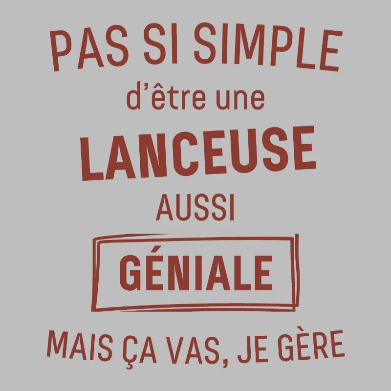 Lanceuse GÉNIALE rouge brunâtre foncé