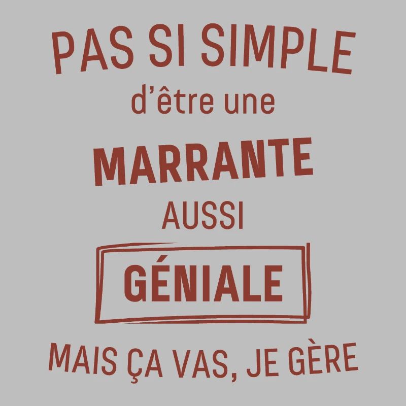 Marrante GÉNIALE rouge brunâtre foncé