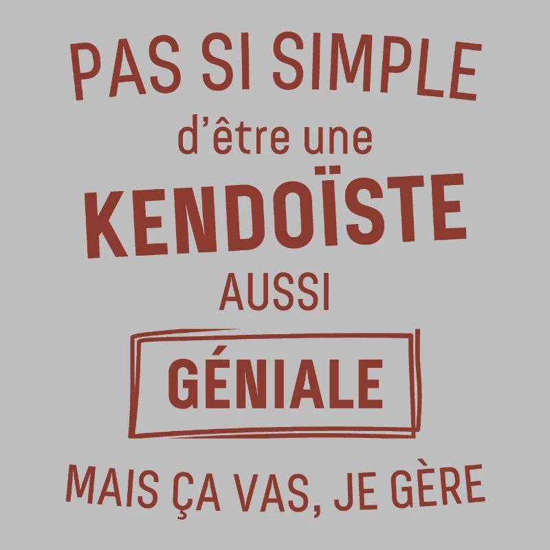 Kendoiste GÉNIALE rouge brunâtre foncé