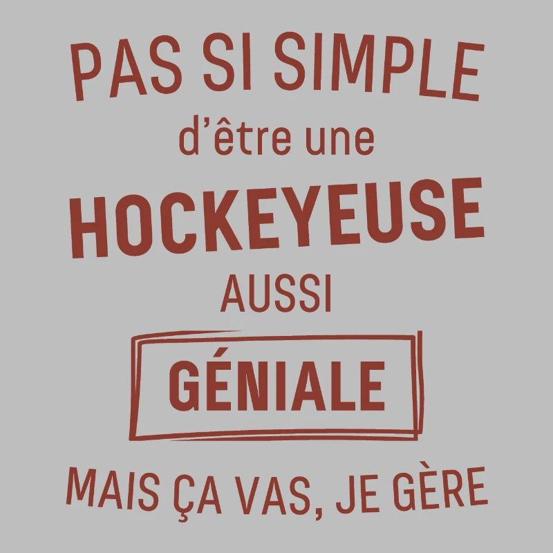 Hockeyeuse GÉNIALE rouge brunâtre foncé