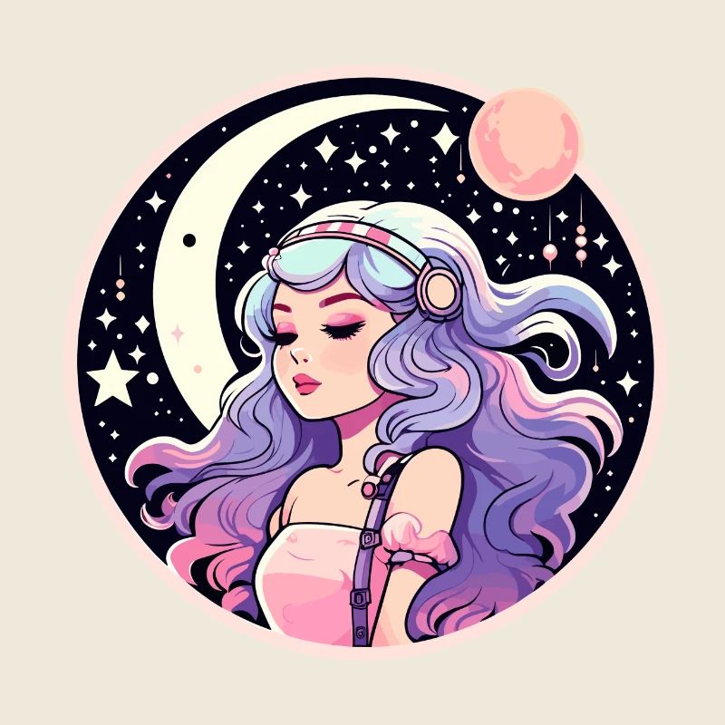 Illustration de paysage de lune