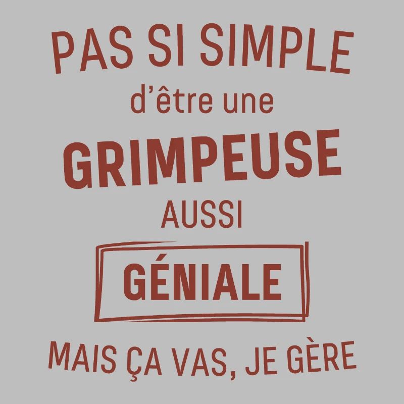 Grimpeuse GÉNIALE rouge brunâtre foncé