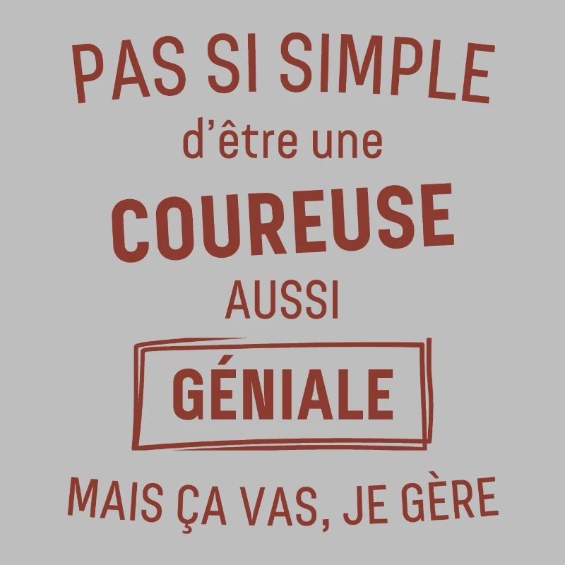 COUREUSE GÉNIALE rouge brunâtre foncé