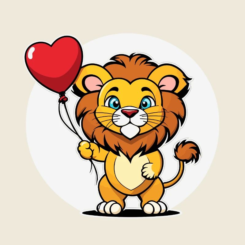 Löwe Herz - Valentinstag