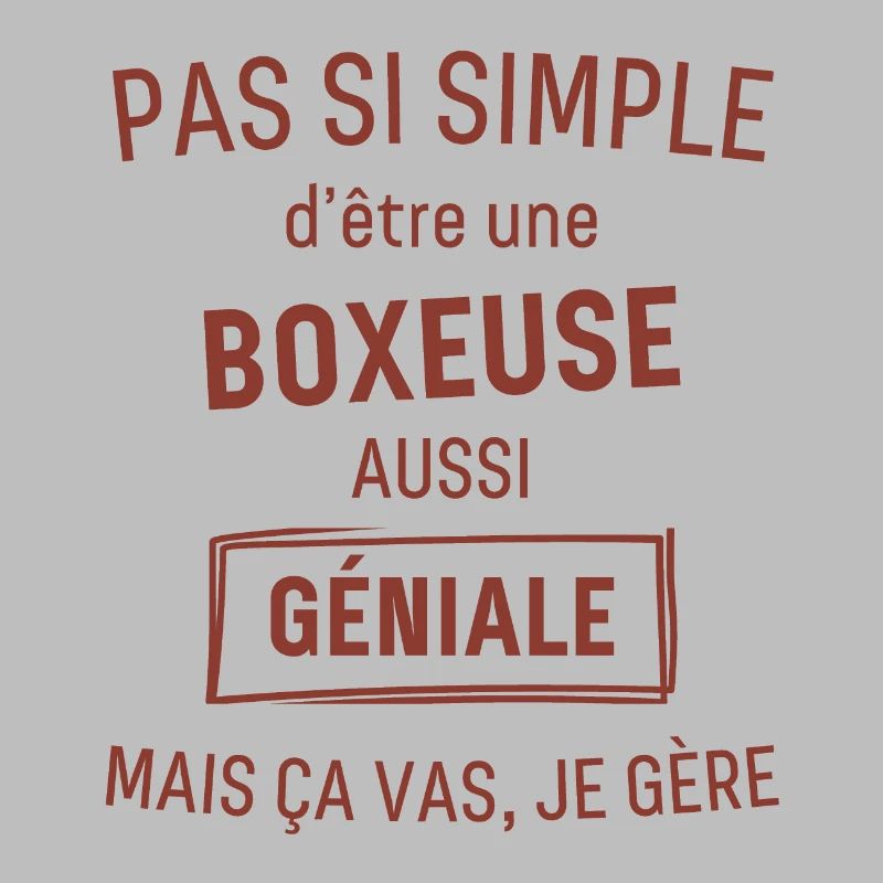 Boxeuse GÉNIALE rouge brunâtre foncé
