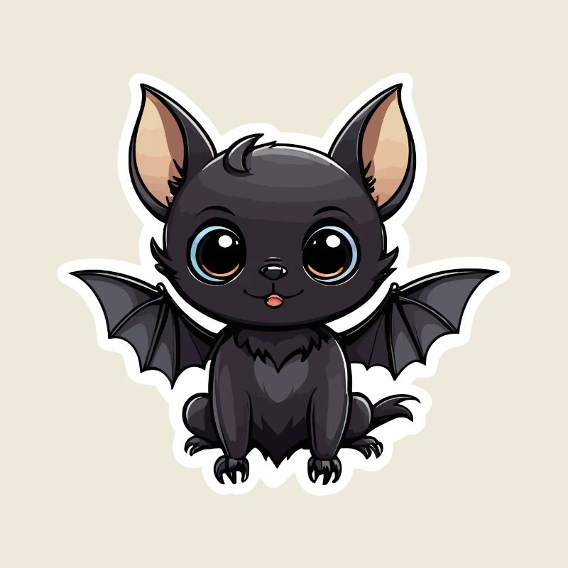 Bat Cute Illustration