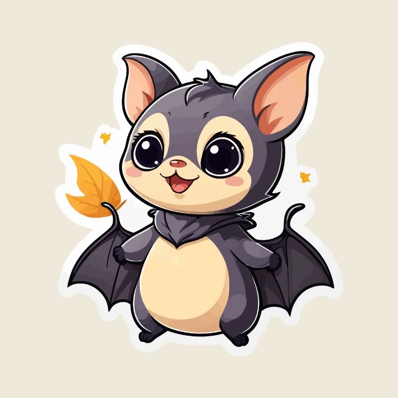 Bat Cute Illustration