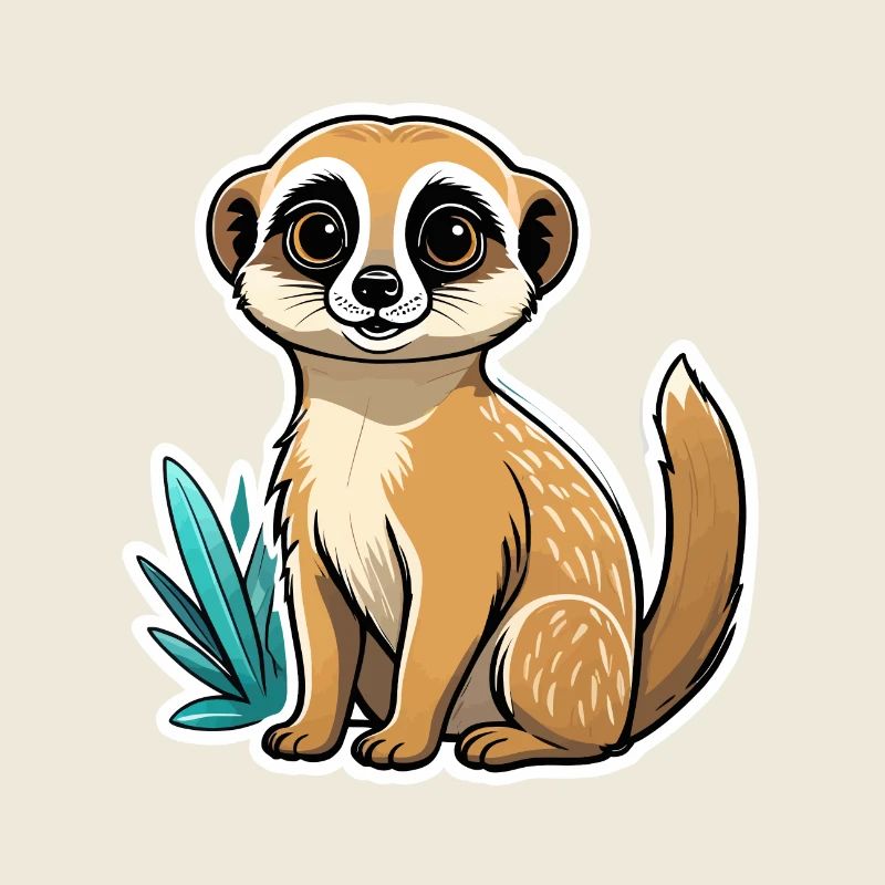 Erdmännchen Niedlich Illustration