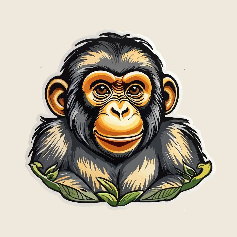 Aquarelles de singe