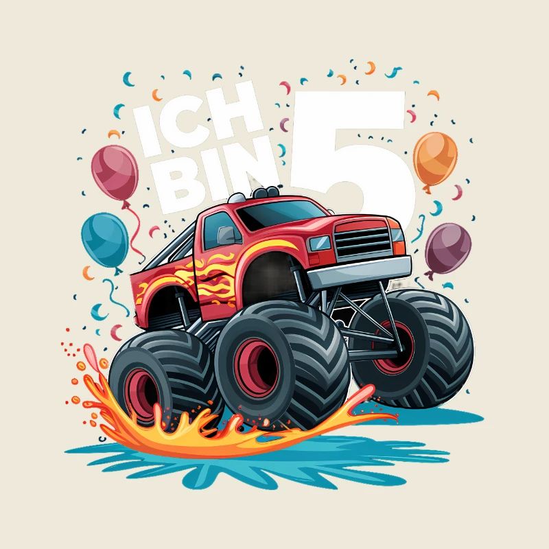 Monster Truck - Ich bin 5 - Einzigartiges Geschenk
