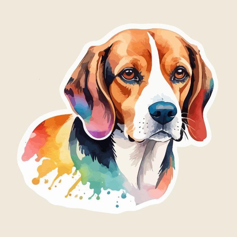 Beagle Aquarelles