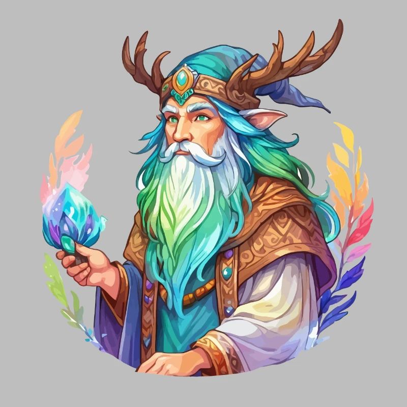 Druide Wasserfarben