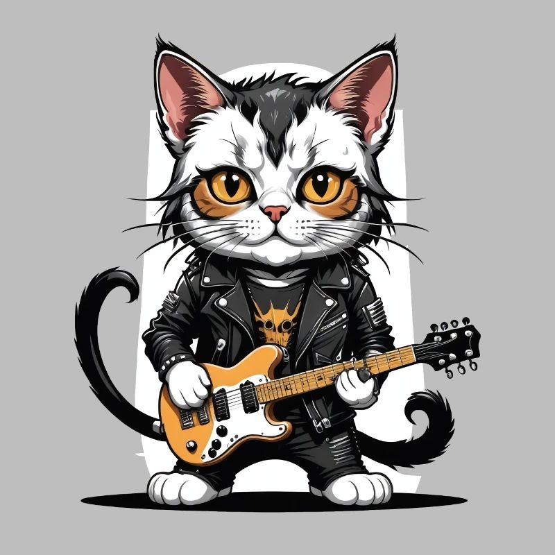 Cat Rocker Katze HardRock Geschenk