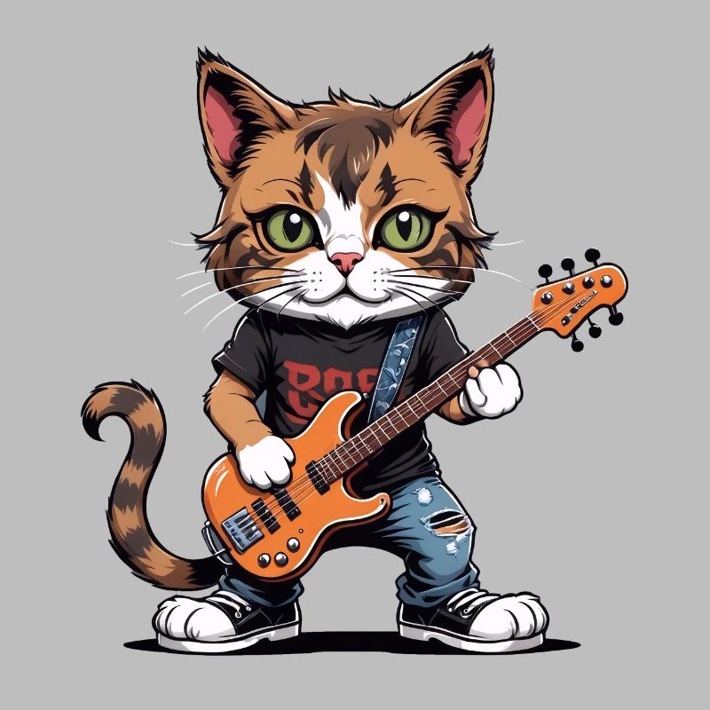Cat Rocker Katze HardRock Geschenk
