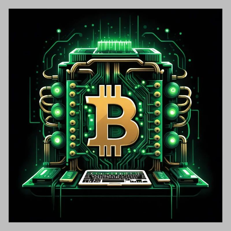 Bitcoin Krypto Crypto to the Moon Geschenk CPU