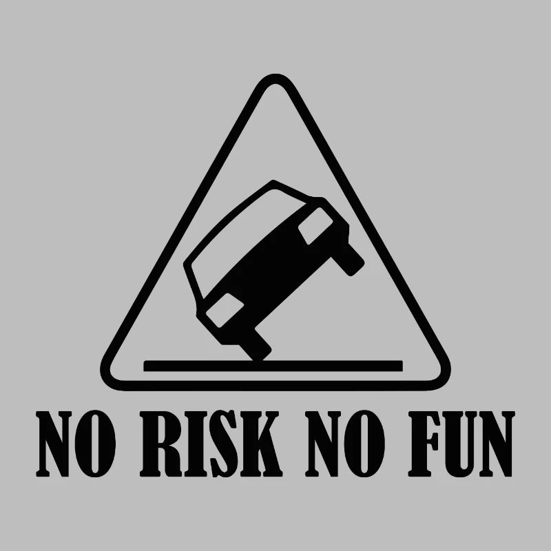 No Risk No Fun Lustig Geschenk Auto Tuning