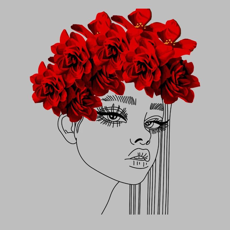 Couronne de roses rouges élégante