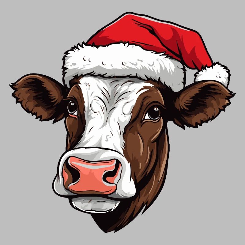 Tête d’animal de Noël de vache