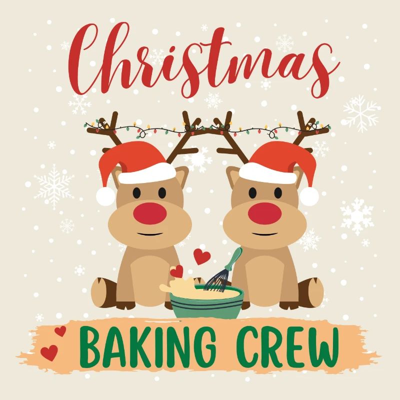 christmas baking crew - süße Weihnachtsrentiere