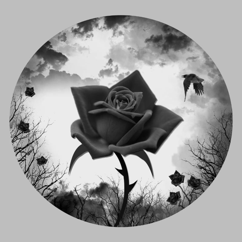 schwarze Rose Goth Gothic