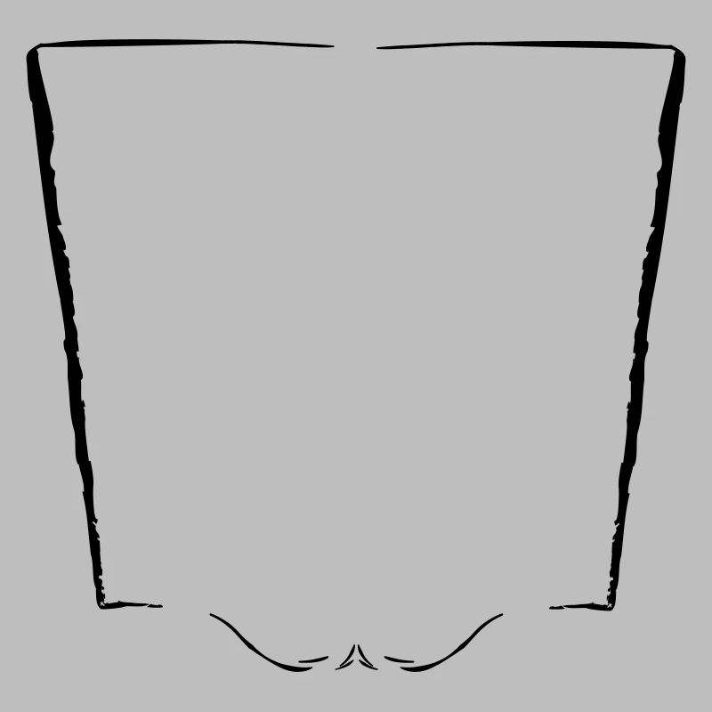 Cadre vertical + élément décoratif - Vectorgraphic