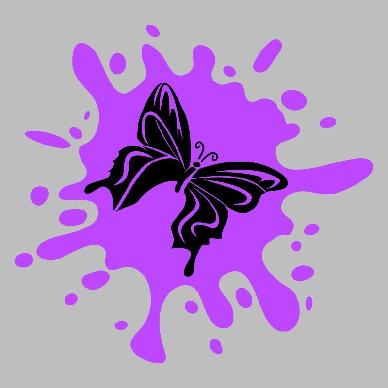 Papillon éclaboussure de couleur