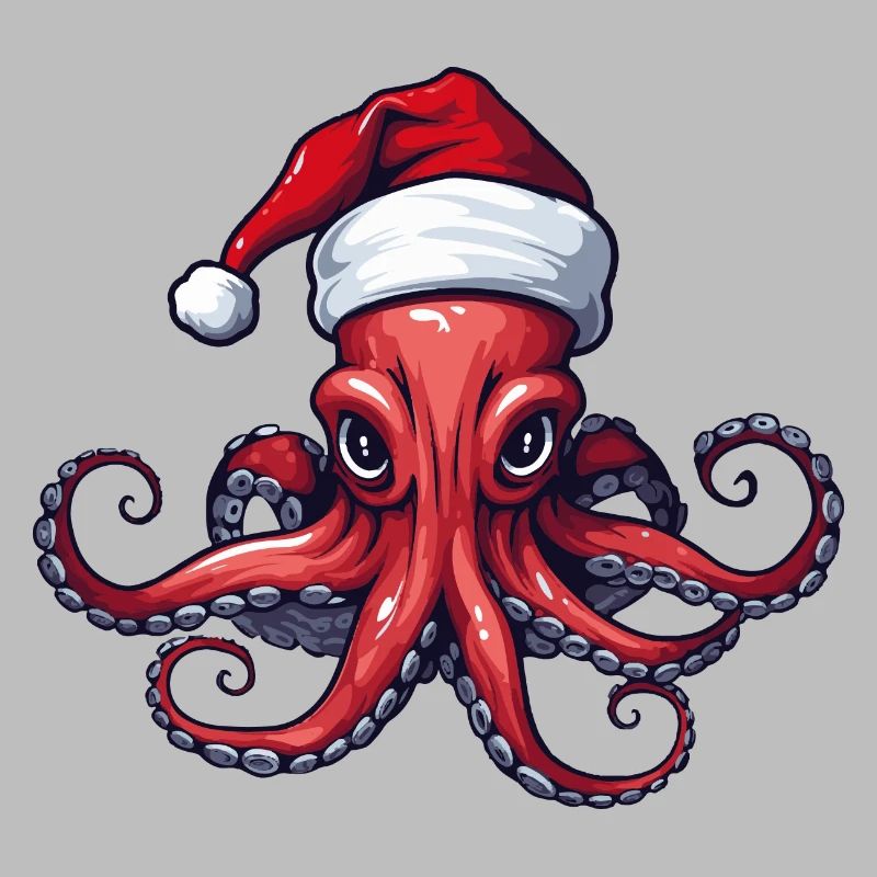 Octopus Octopus Christmas Animal