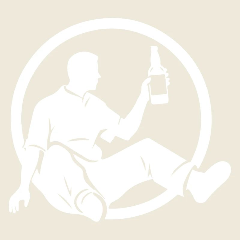 Bier Trinken Silhouette Party