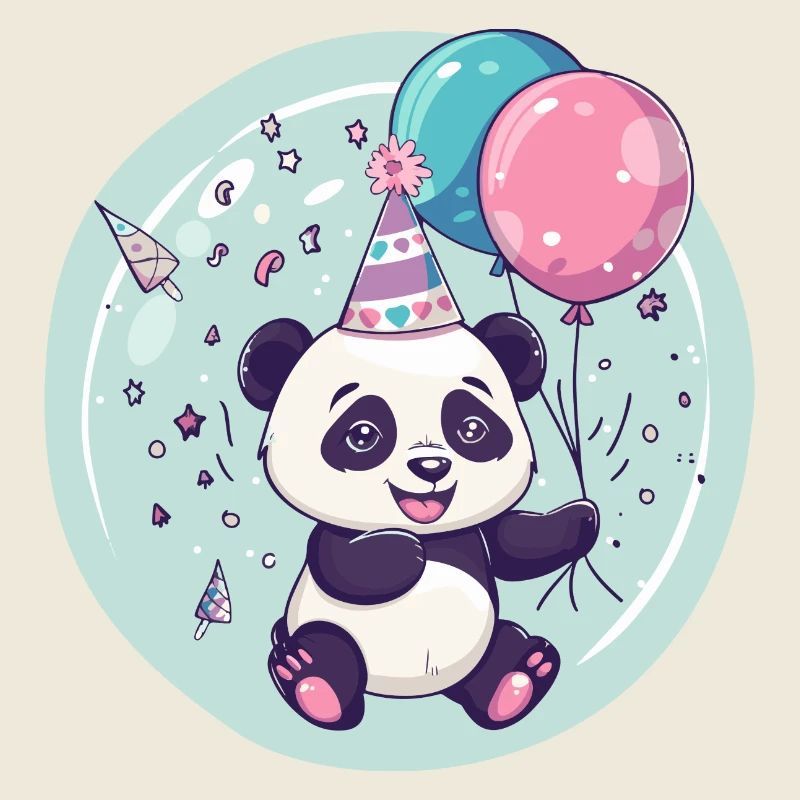 Panda Anniversaire Bébé