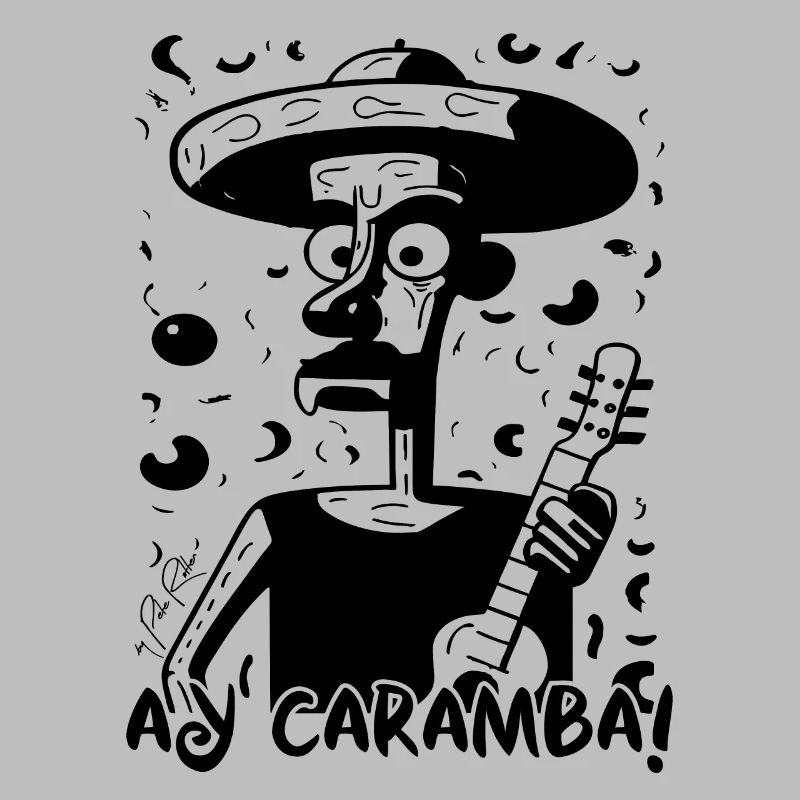 Spanischer oder mexikanischer Gitarrist Ay Caramba