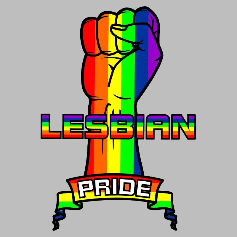 Regenbogenlesben stolz