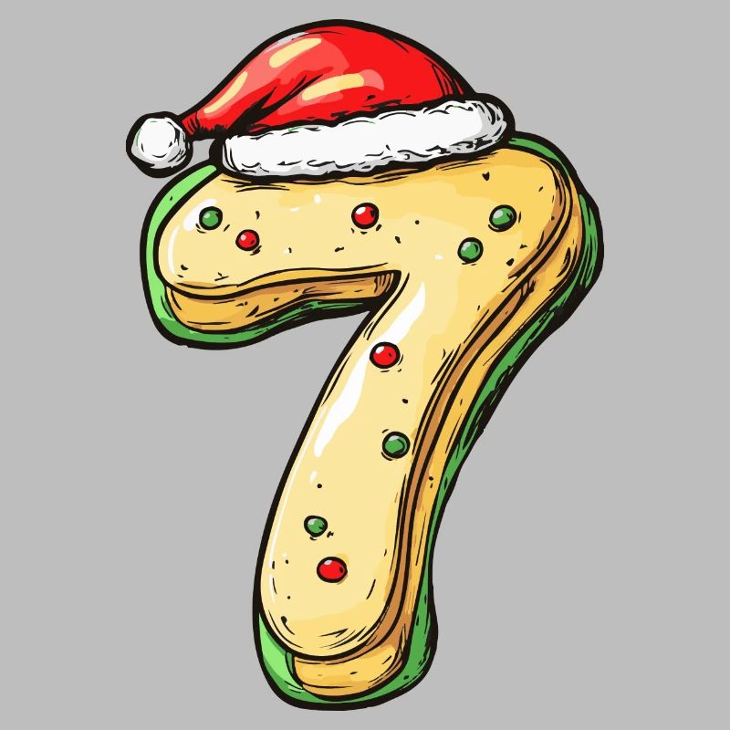 Biscuit de Noël à 7 chiffres
