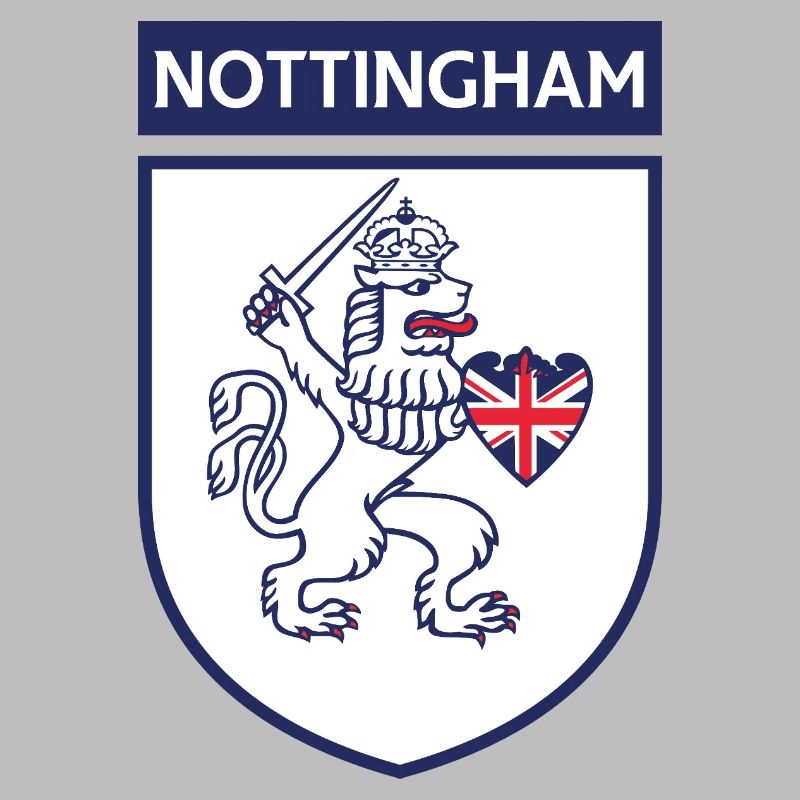 Lion bouclier de Nottingham avec épée