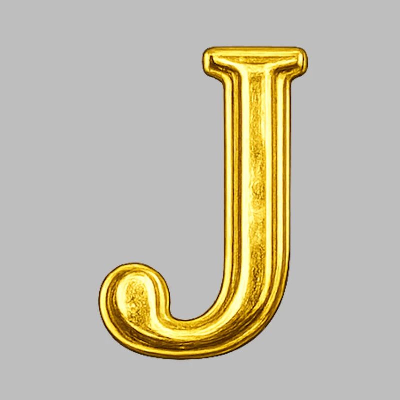 Goldenes J-Buchstabe