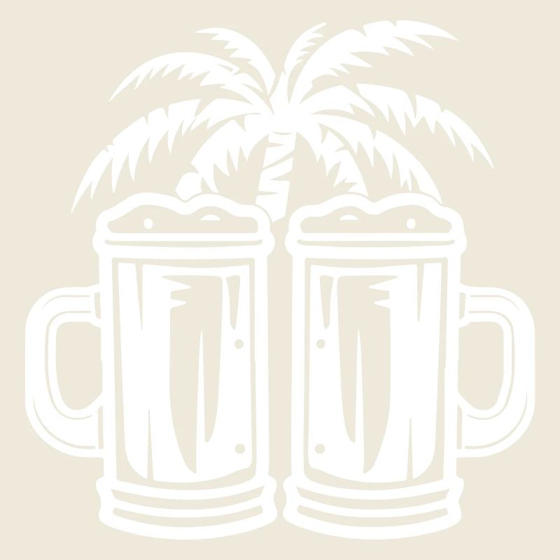 Bier Palmen Insel Urlaub