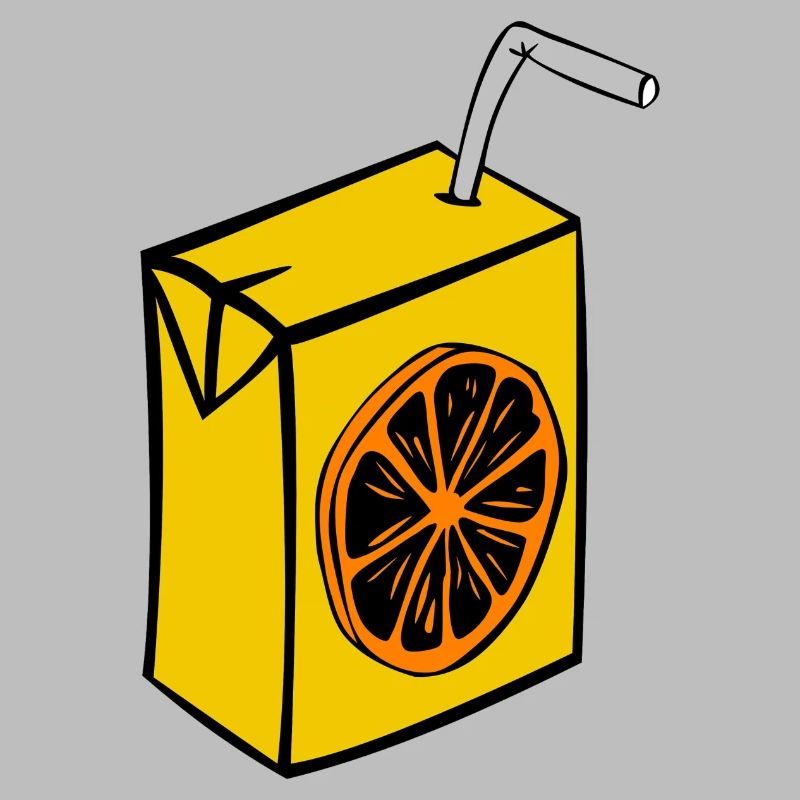 saft box karton einweg stroh orange getraenke