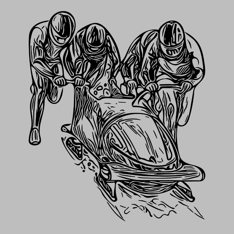 Bobsleigh à quatre dans le canal de glace