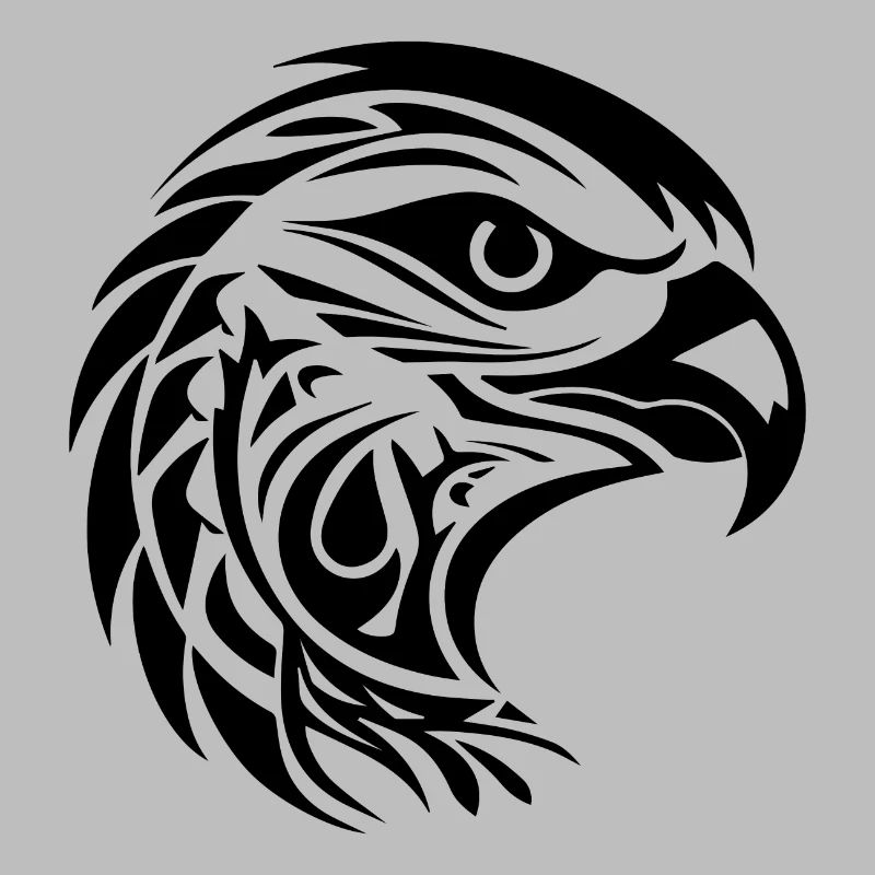 Beau portrait d’aigle dans le style tatouage